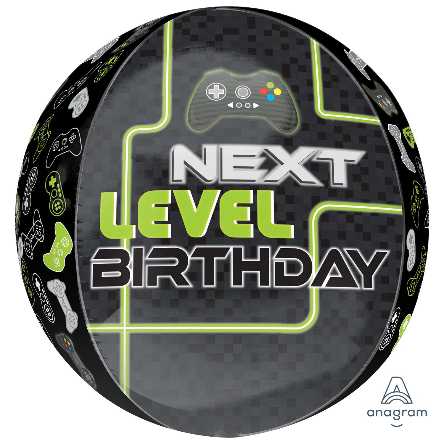 Level Up Bday Orbz Balloon