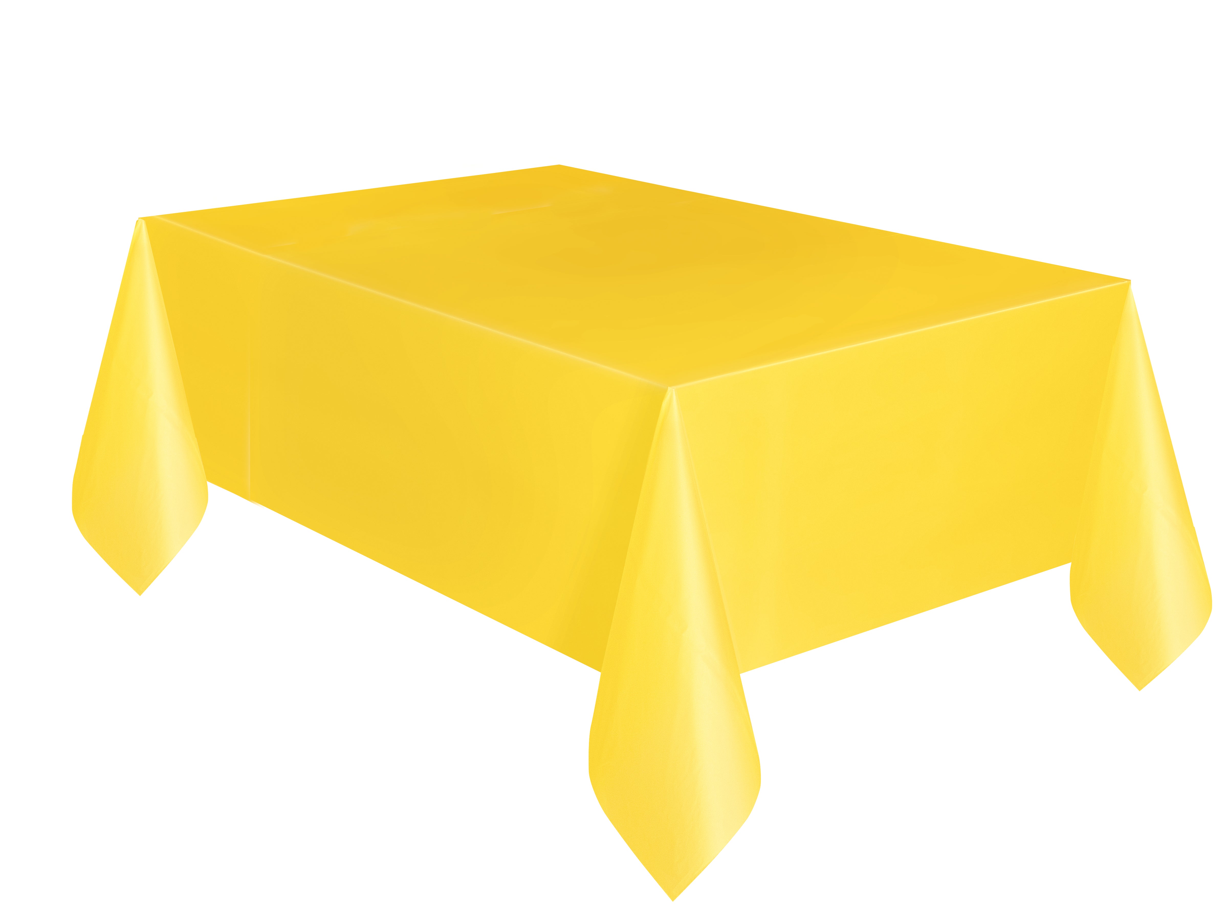 Tablecover Yellow 54" Plastic