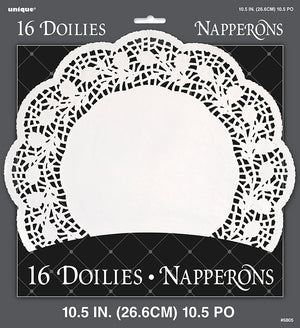 Doilies 10.5" White 16pk