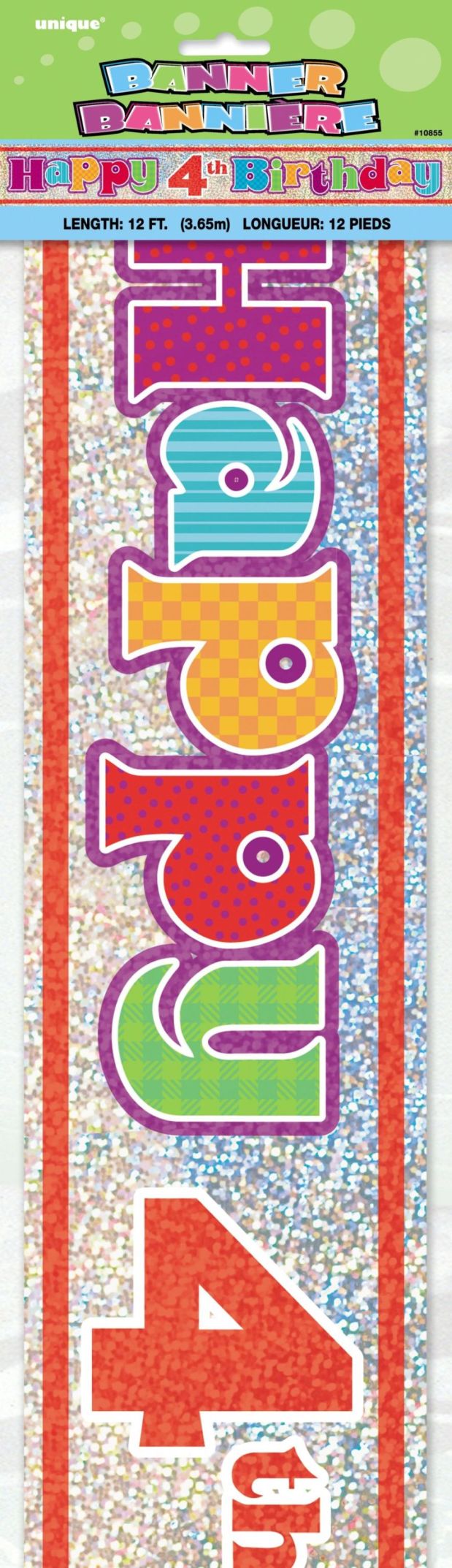 4TH BDAY PRSM BNNR-12FT
