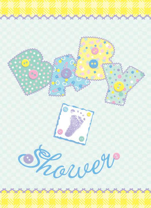BABY STITCH INVITES 8pk
