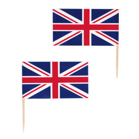 Union Jack Flag Picks - 30pk