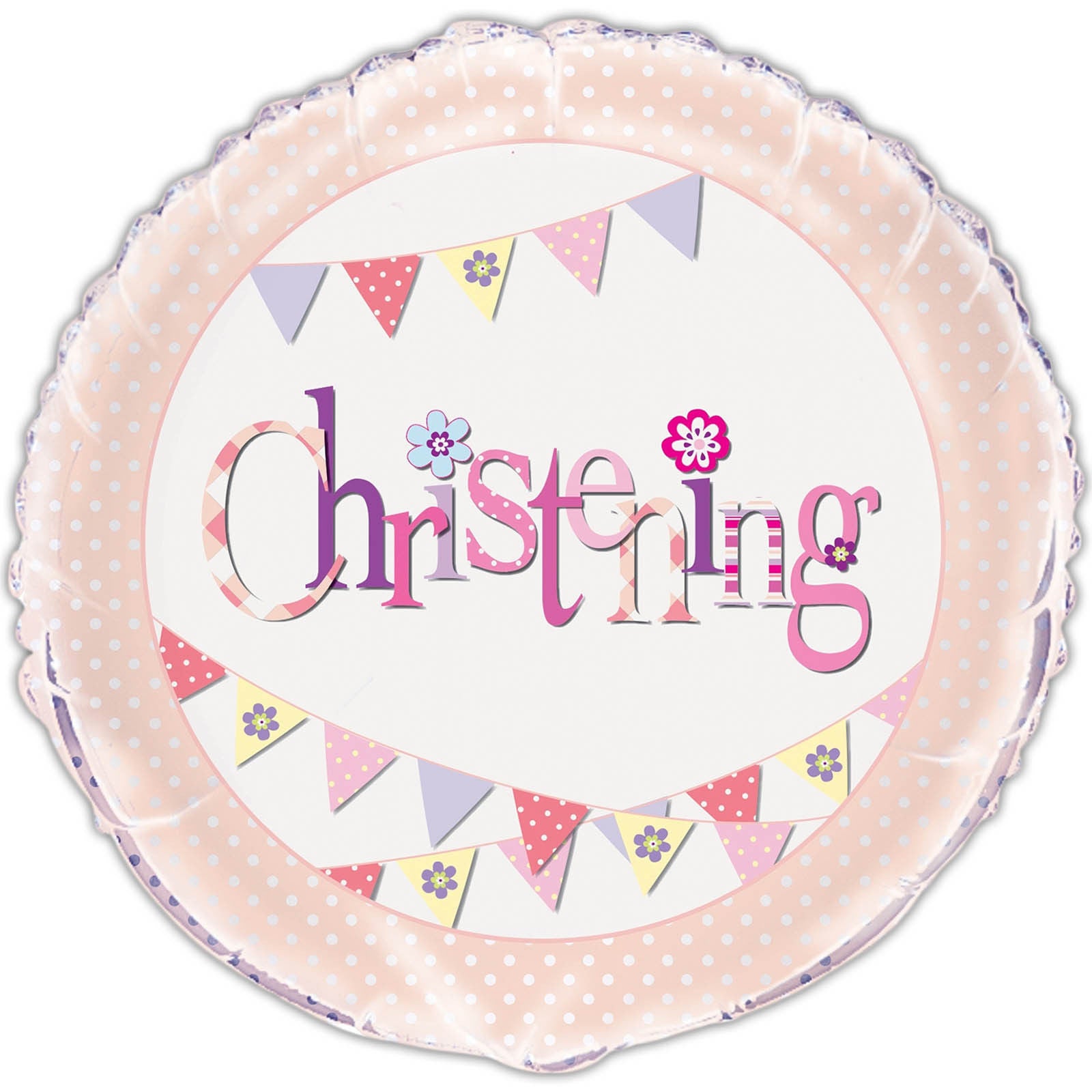 Pink Christening Balloon 18"