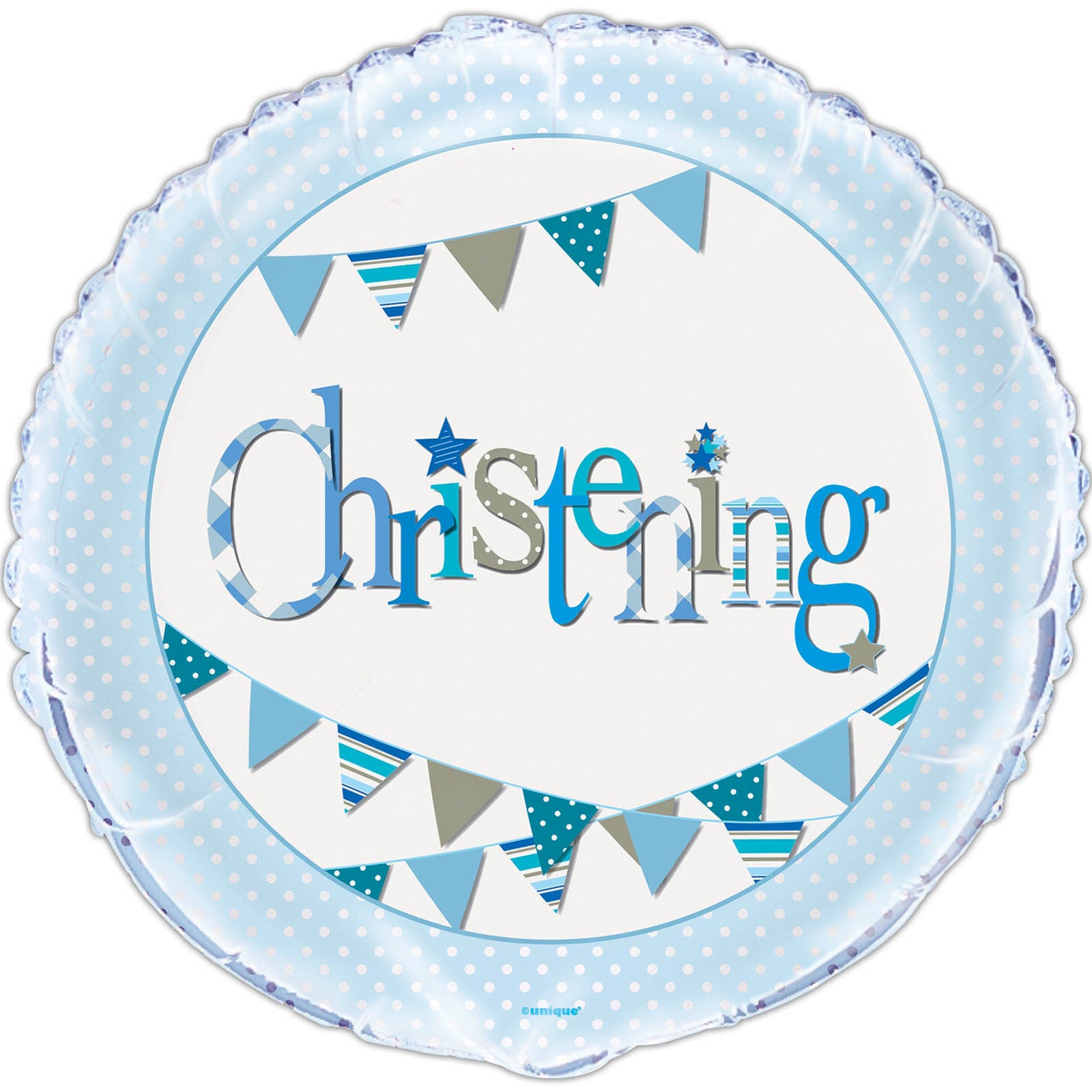 Blue Christening Balloon 18"