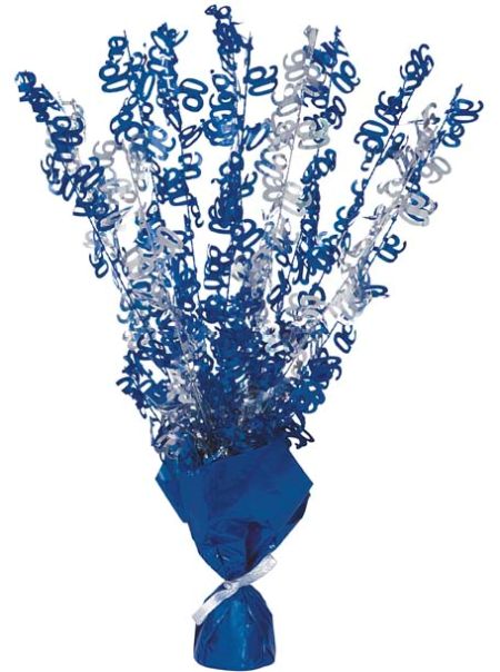 90 BLUE GLITZ CENTREPIECE