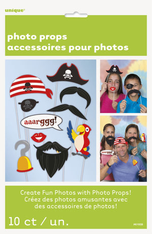 Pirate Photo Props 10 Pk