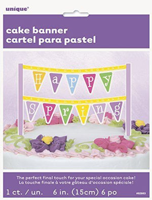 Happy Spring Cake Banner
