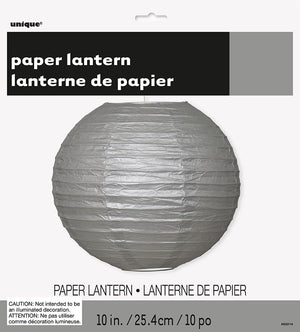 Puff 10" Lantern Silver