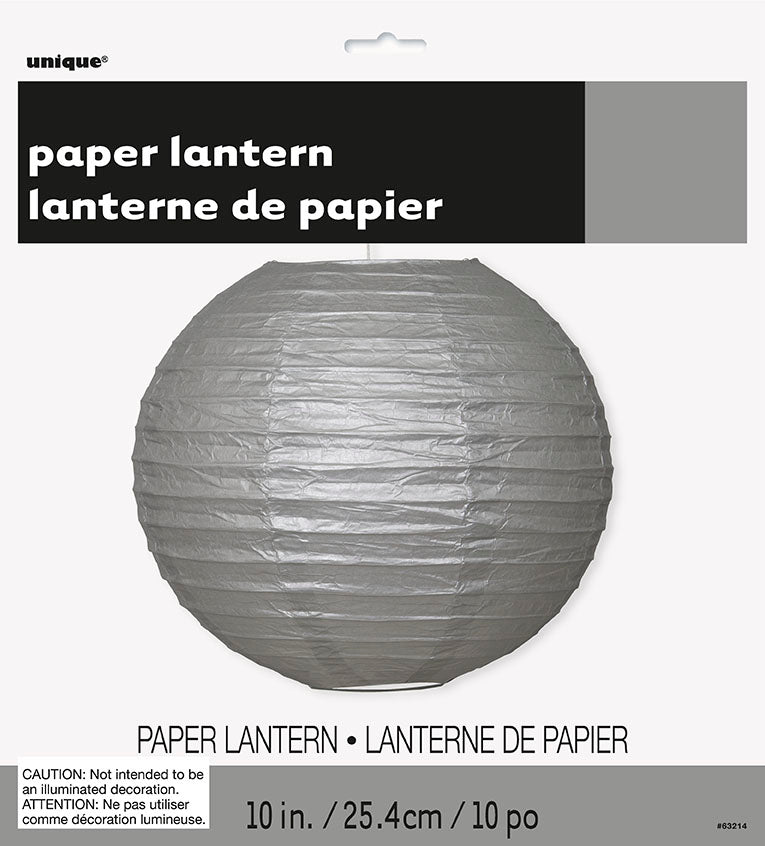 Puff 10" Lantern Silver