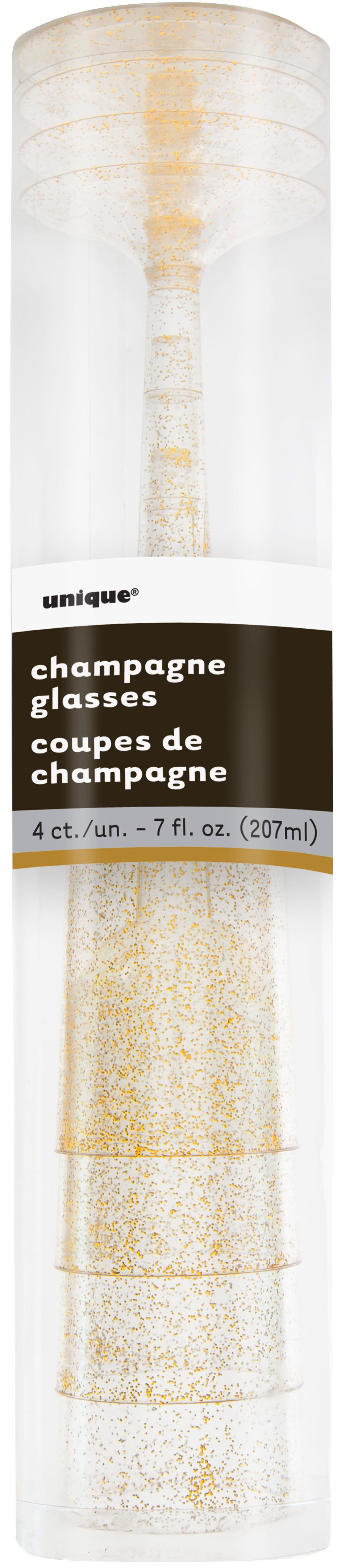 Gold Champagne Flutes 4pk