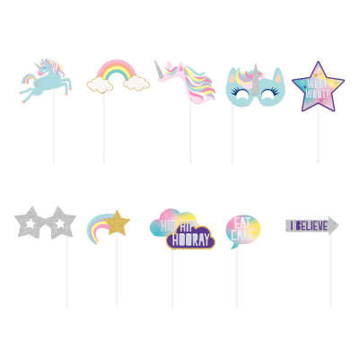 Unicorn Photo Props 10pk