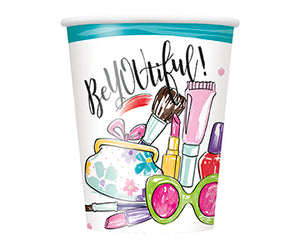 Spa Party Paper Cups 8pk 9oz