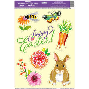 Floral Easter Window Clings