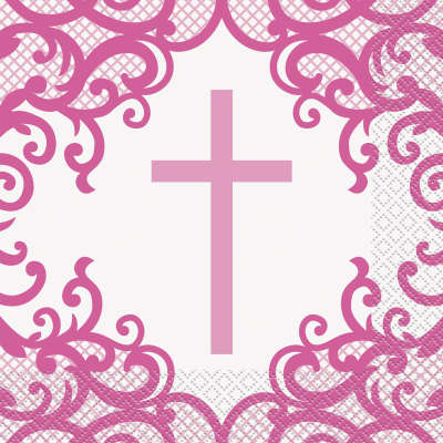 16 Fancy PINK CROSS LUN NAP