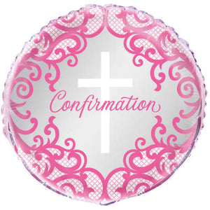 Confirmation Pink 18" Balloon