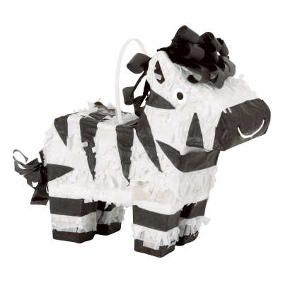 Mini Zebra Pinata Favor