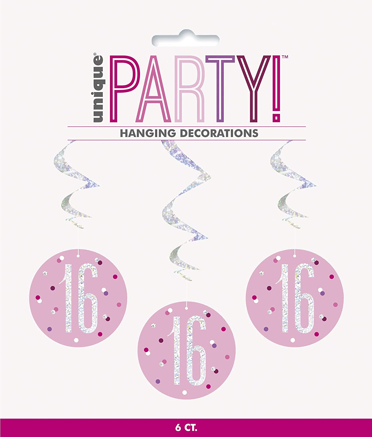 Glitz Pink 16th Swirl Dec 6pk