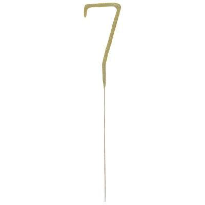 Number 7 Sparkler Gold