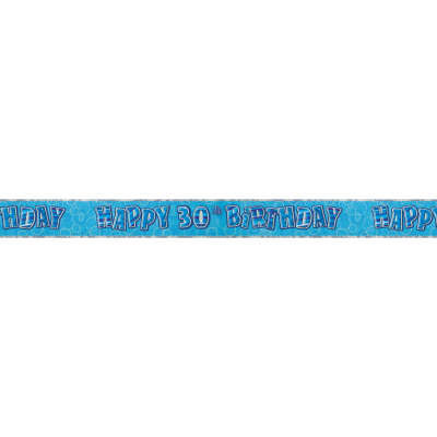 30th Blue Bday Glitz Banner