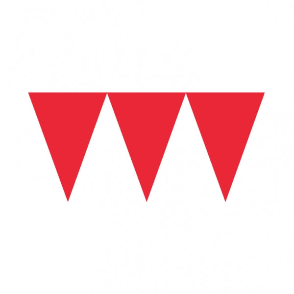 Pennant Banner Red Paper