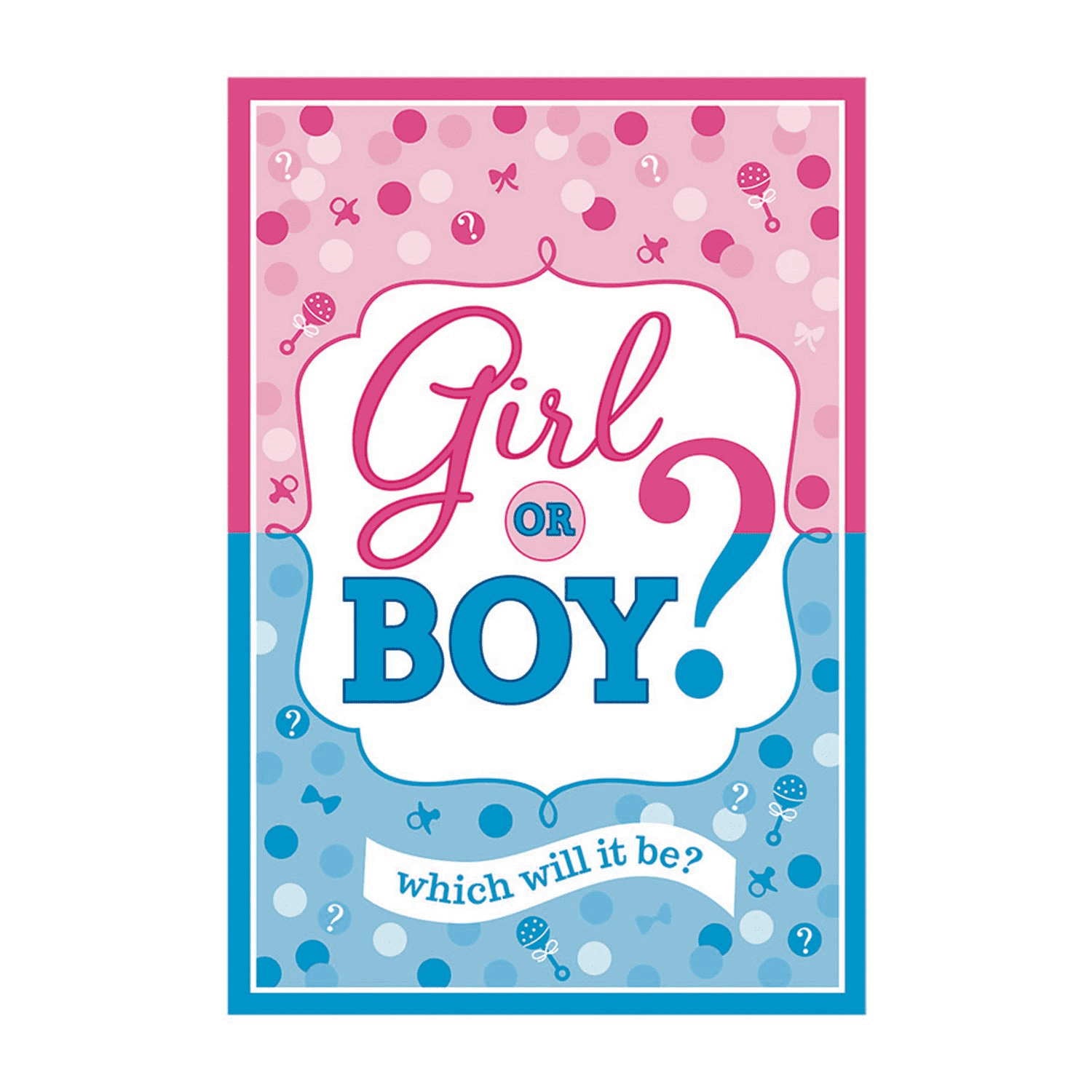 Girl or Boy Postcard Invites
