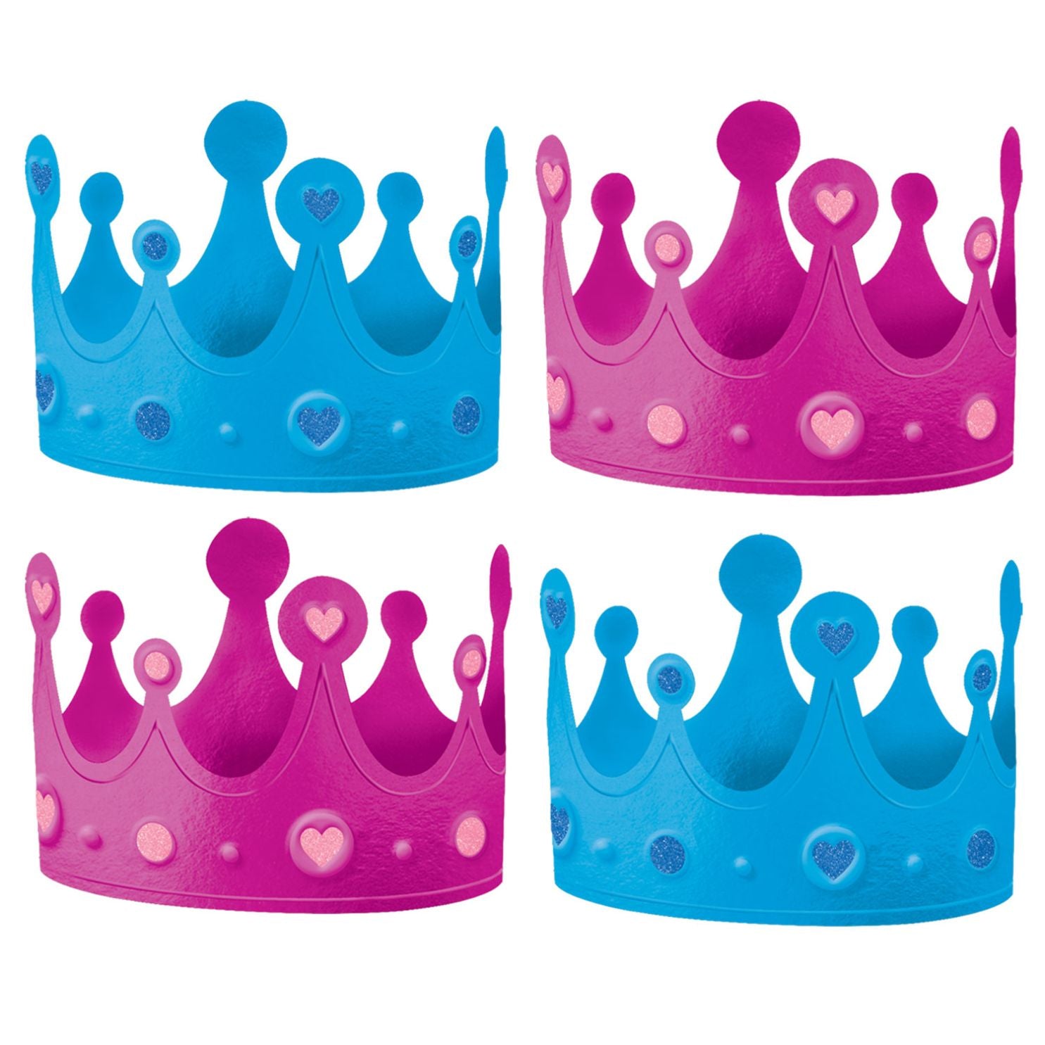 Gender Reveal Crowns 12pk