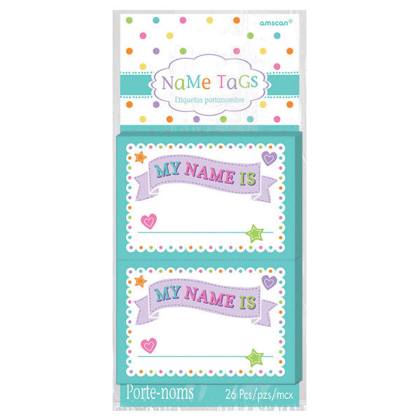 Baby Shower Name Tags 26pk
