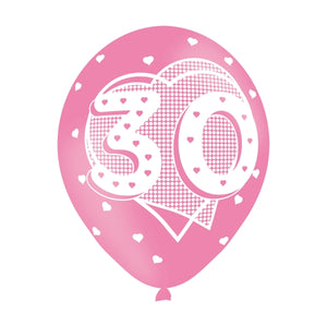 30th BDAY PINK BALLOON
