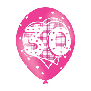 30th BDAY PINK BALLOON