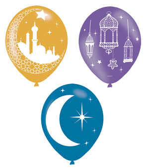 Eid Latex Balloons 11" 6pk