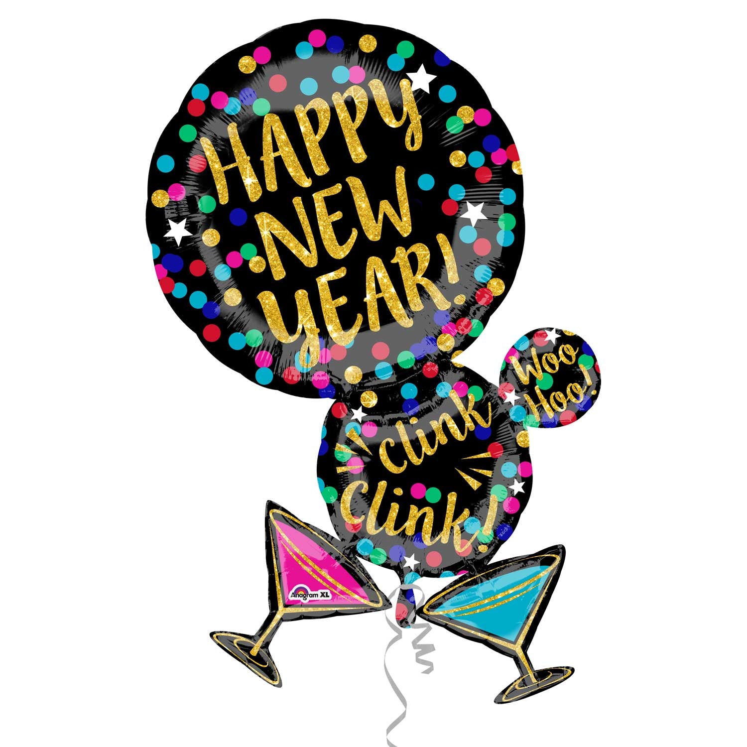 New Year Martini XL Balloon