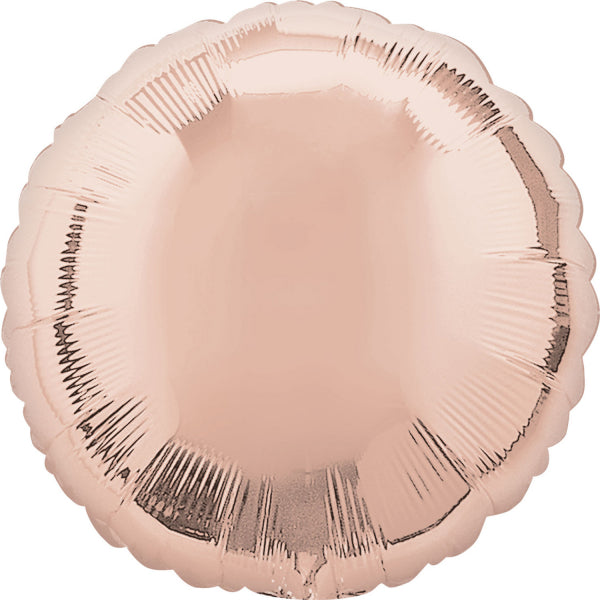 Cirlcle Foil Balloon Rose Gold
