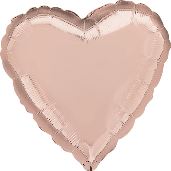 Heart Foil Balloon Rose Gold