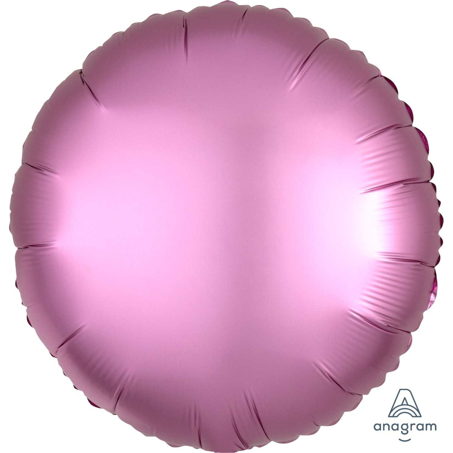 Circle Balloon Satin Flamingo