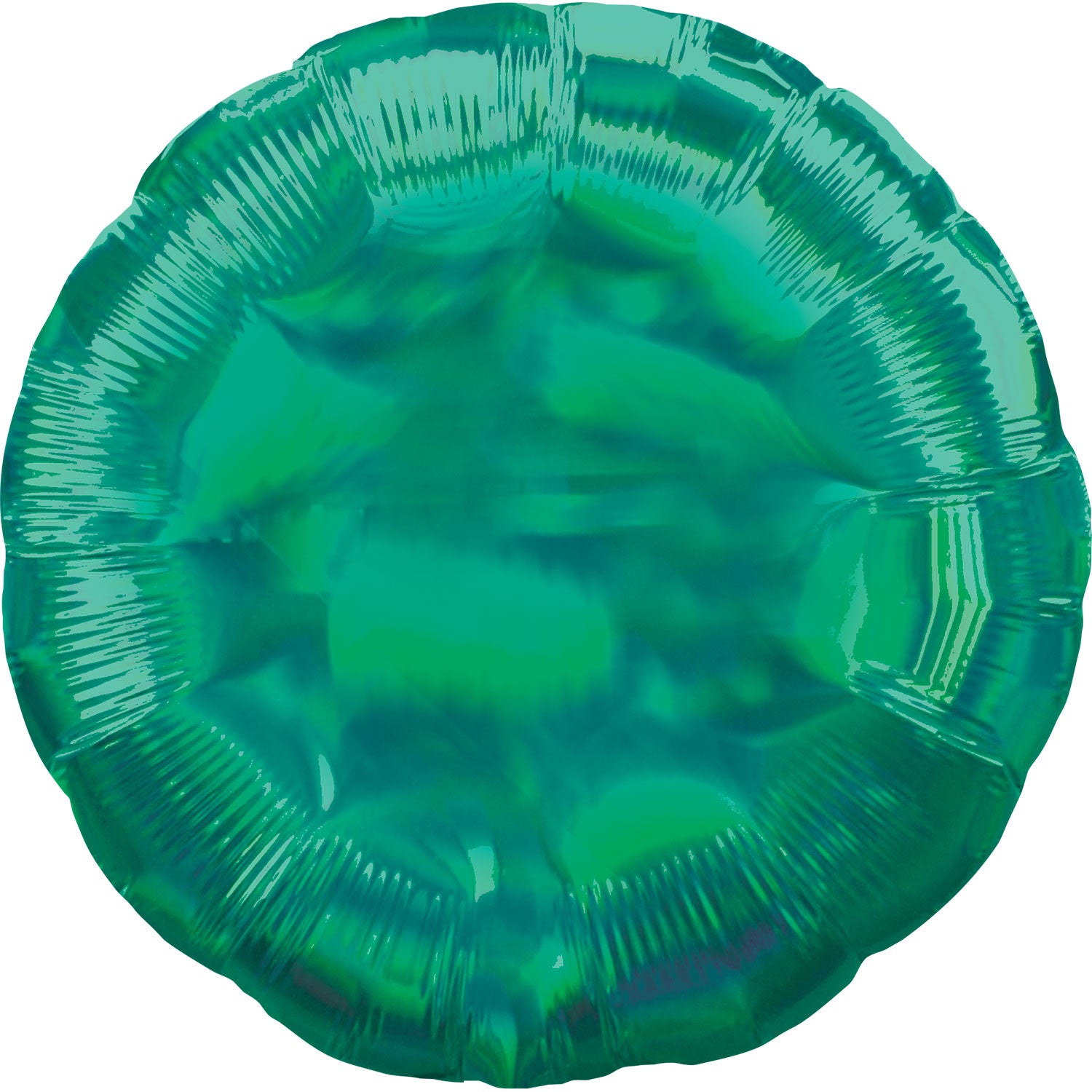 Round Foil Iridescent Green