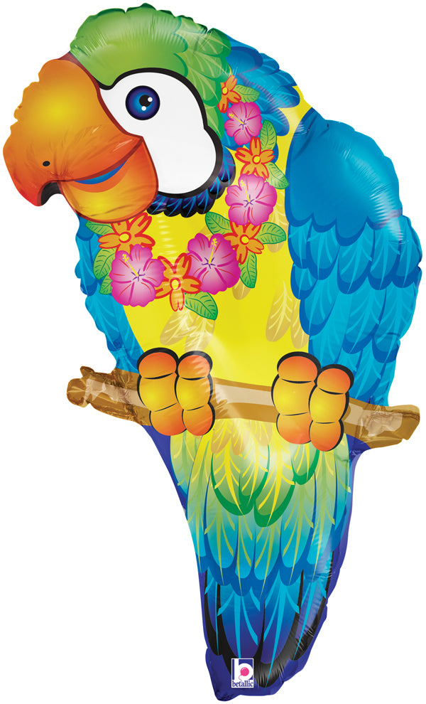 Tropical Parrot Balloon 29"
