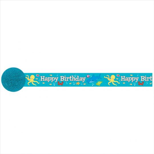 Happy Birthday 30ft Crepe Stre