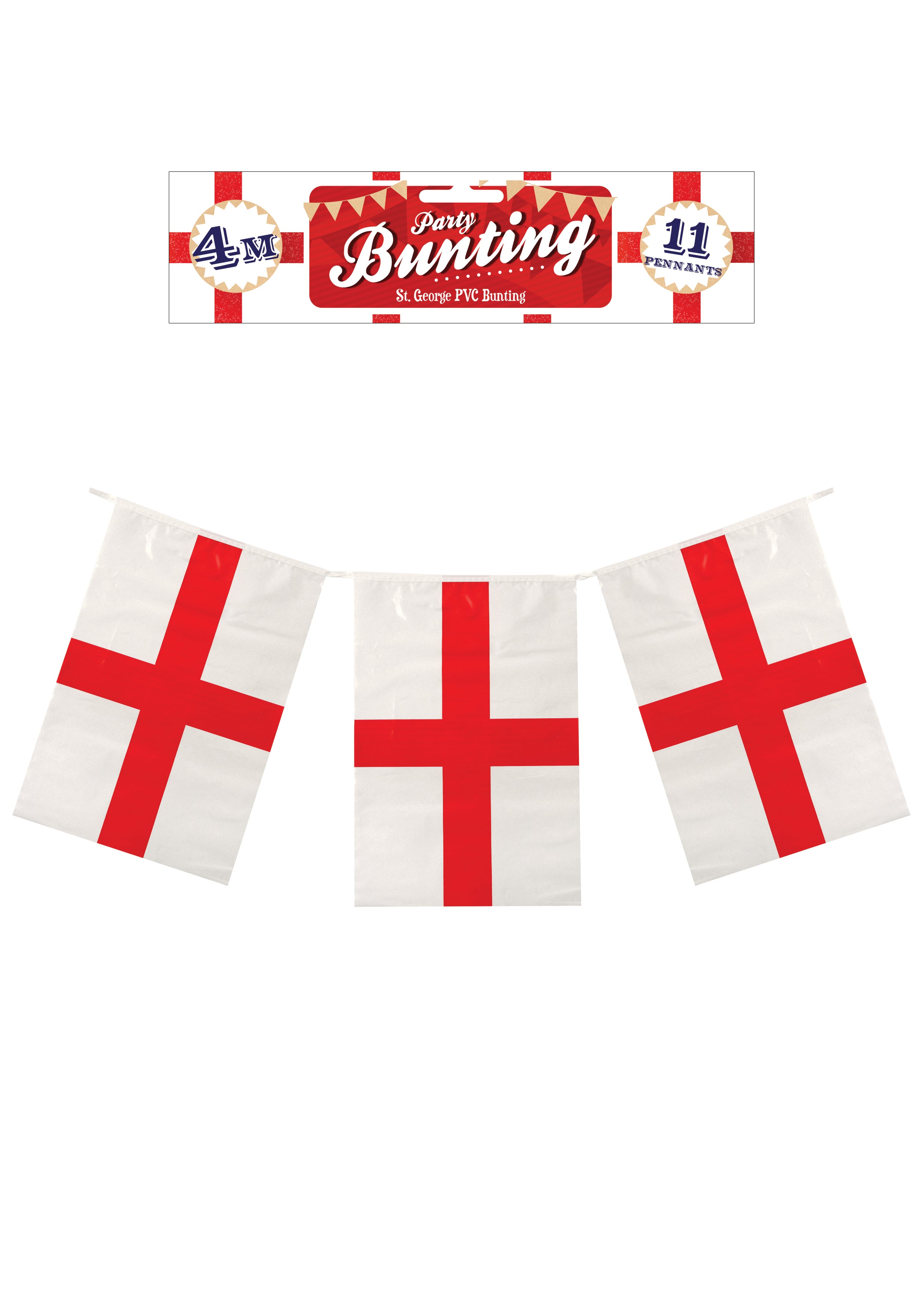 England Bunting 4m PVC (12x8")