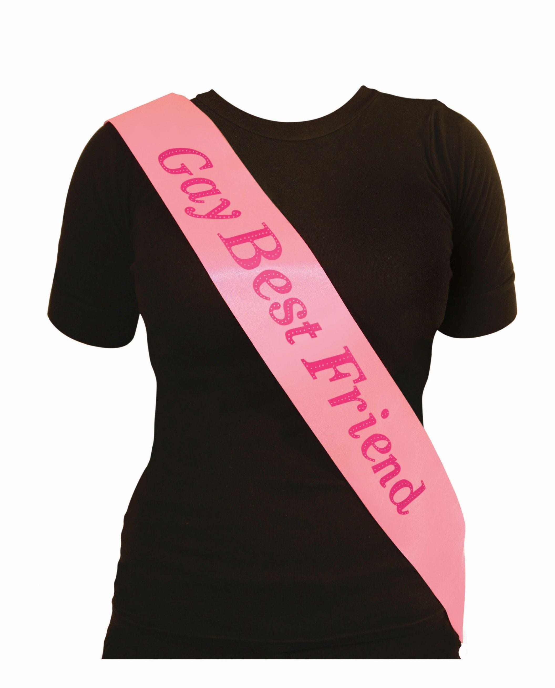 Gay Best Friend Sash Pink