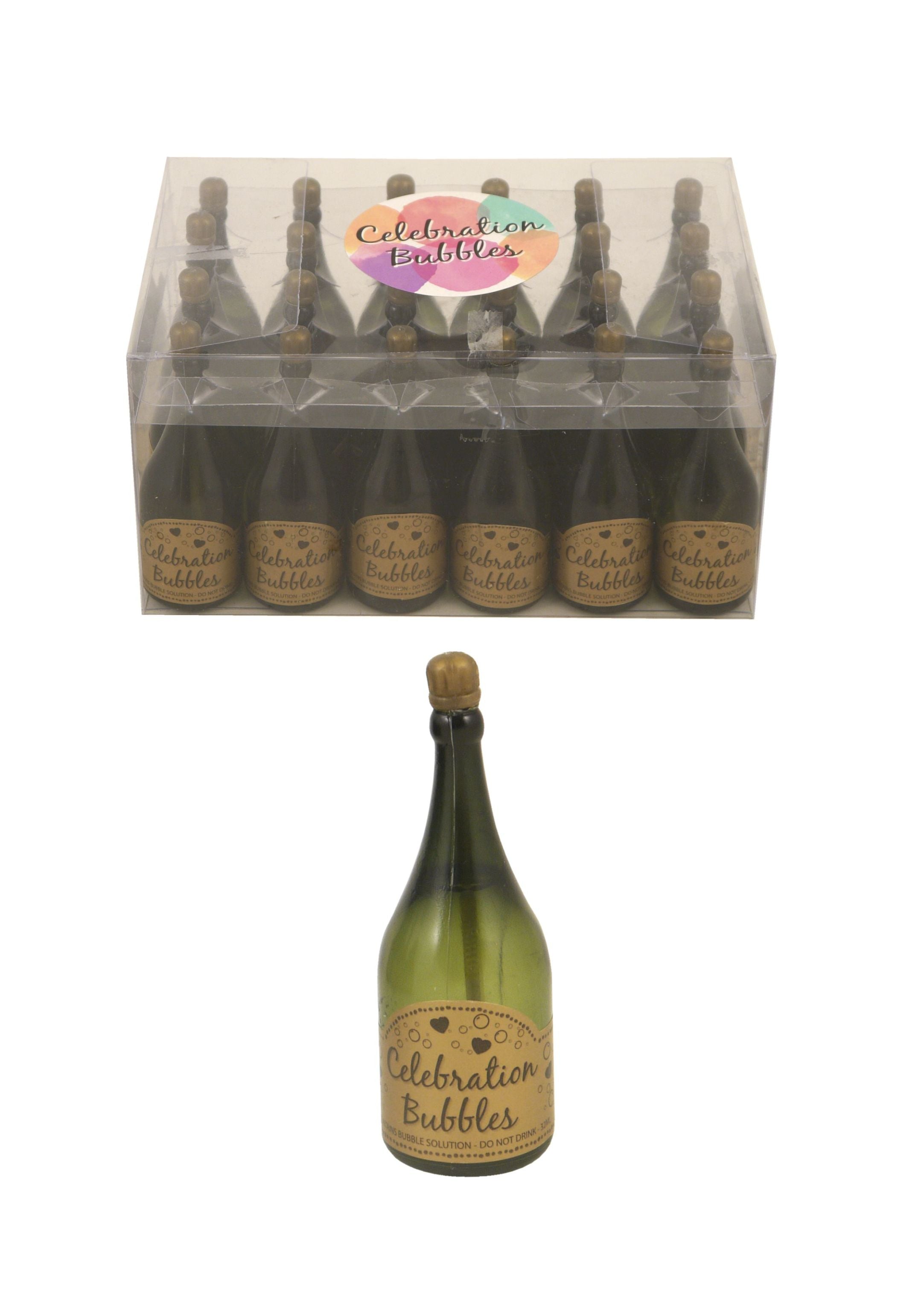 Bubble Bottle Green & Gold 24