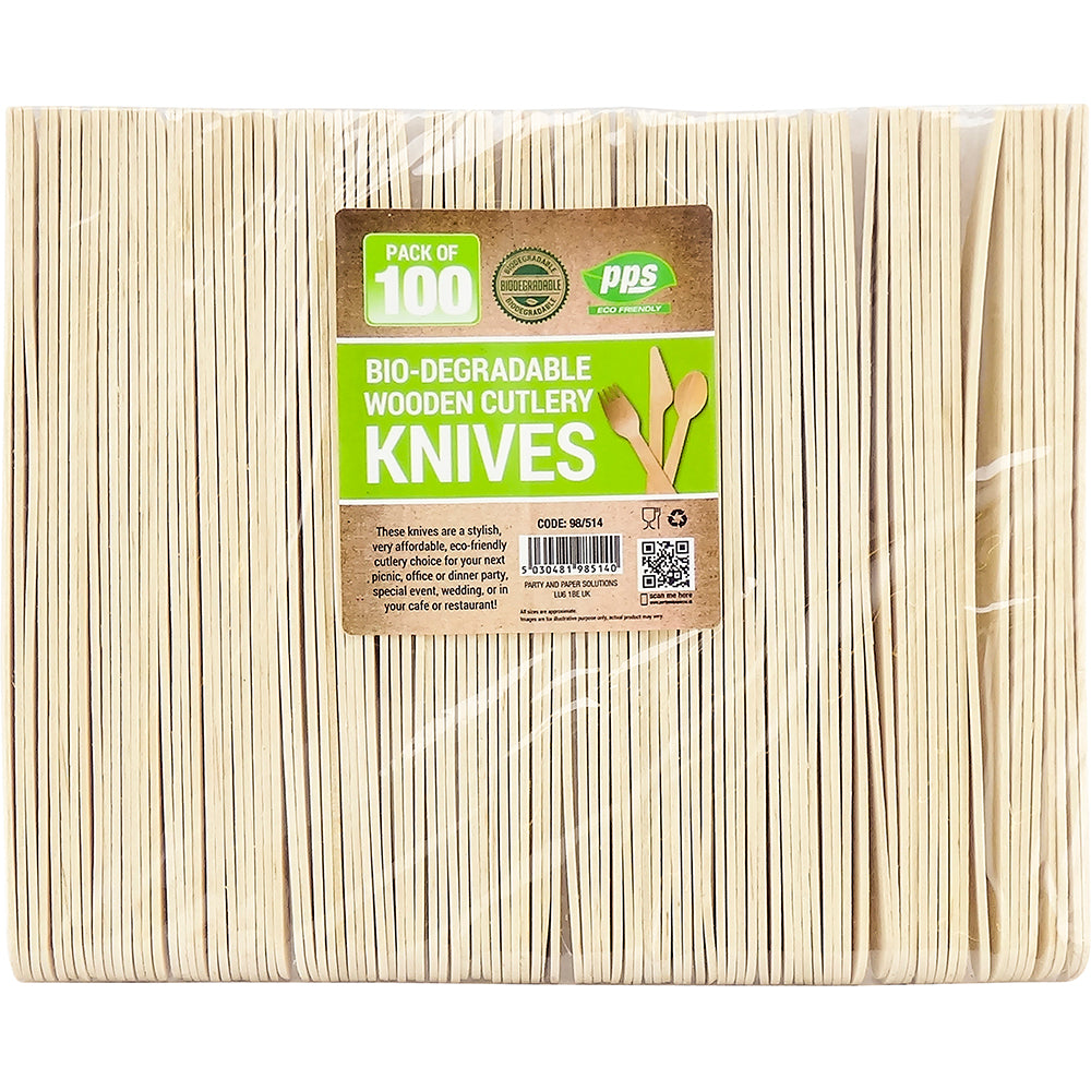 Bio Degradable Wooden Knives