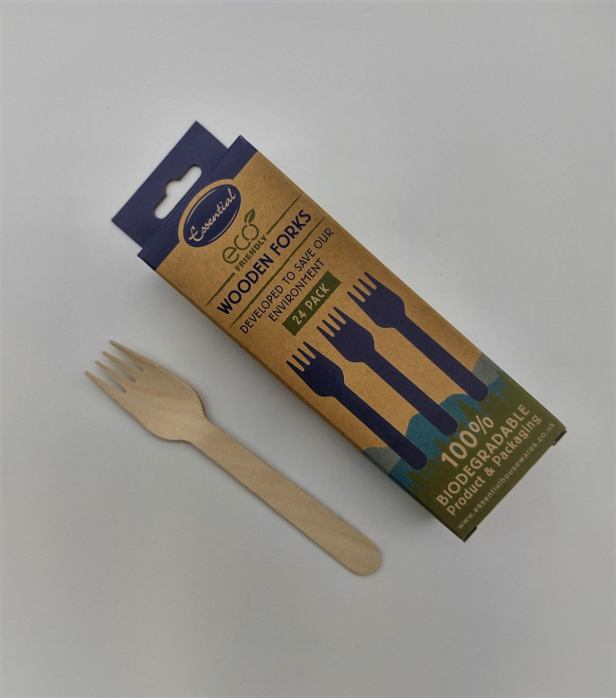 Wooden Forks 24pc