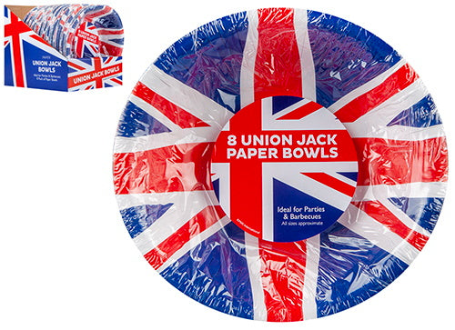 Union Jack Paper Bowl 8pk