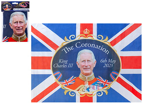 King Coronation Flag 76cmx50cm
