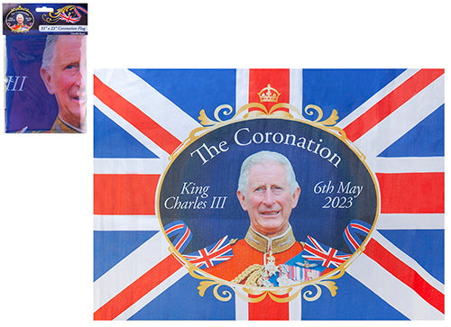 King Coronation Flag 85cmx60cm