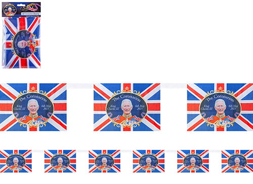 Kings 8" Fabric Bunting 3.6m