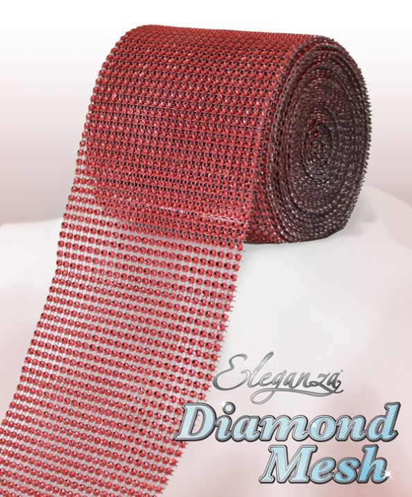 Diamond Mesh Red 12cmX9m