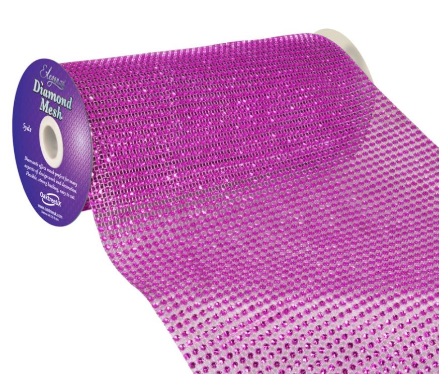 Diamond Mesh Fuchs 24cmX4.5m
