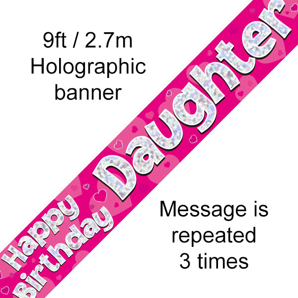 Happy Bday Daughter Banner