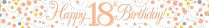 Sparkling Rosegold 18th Banner